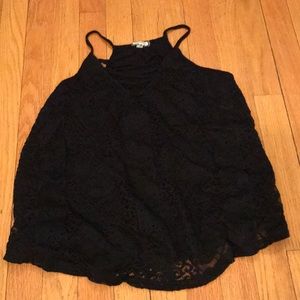 ☀️Black lace tank top